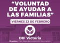 Arrancará DIF Victoria entrega de despensas “Voluntad de Ayudar a las Familias”