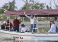 Supervisa Américo trabajos de dragado en el sistema lagunario en el sur de Tamaulipas