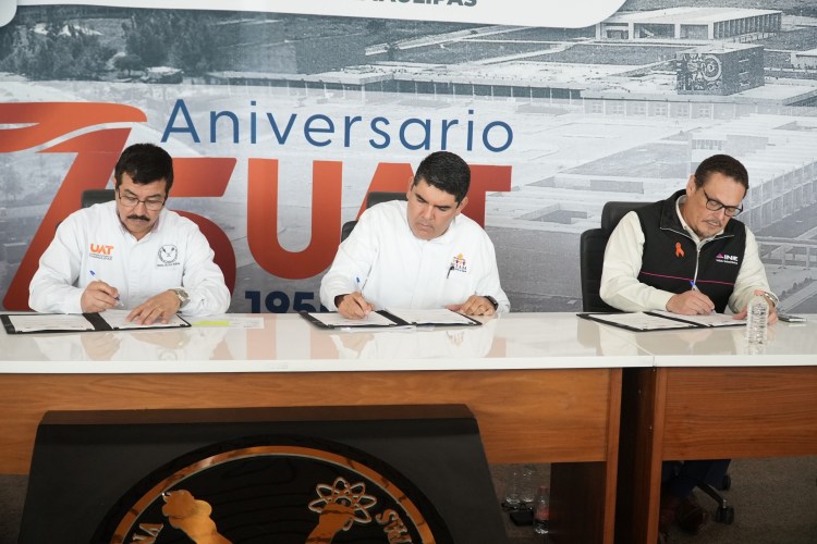 Firma la UAT convenio con el INE y el IETAM