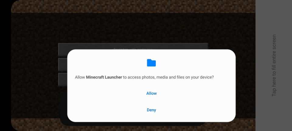 Screenshot of Minecraft Launcher App