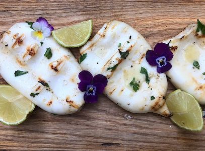 Gegrilde inktvis van de bbq: