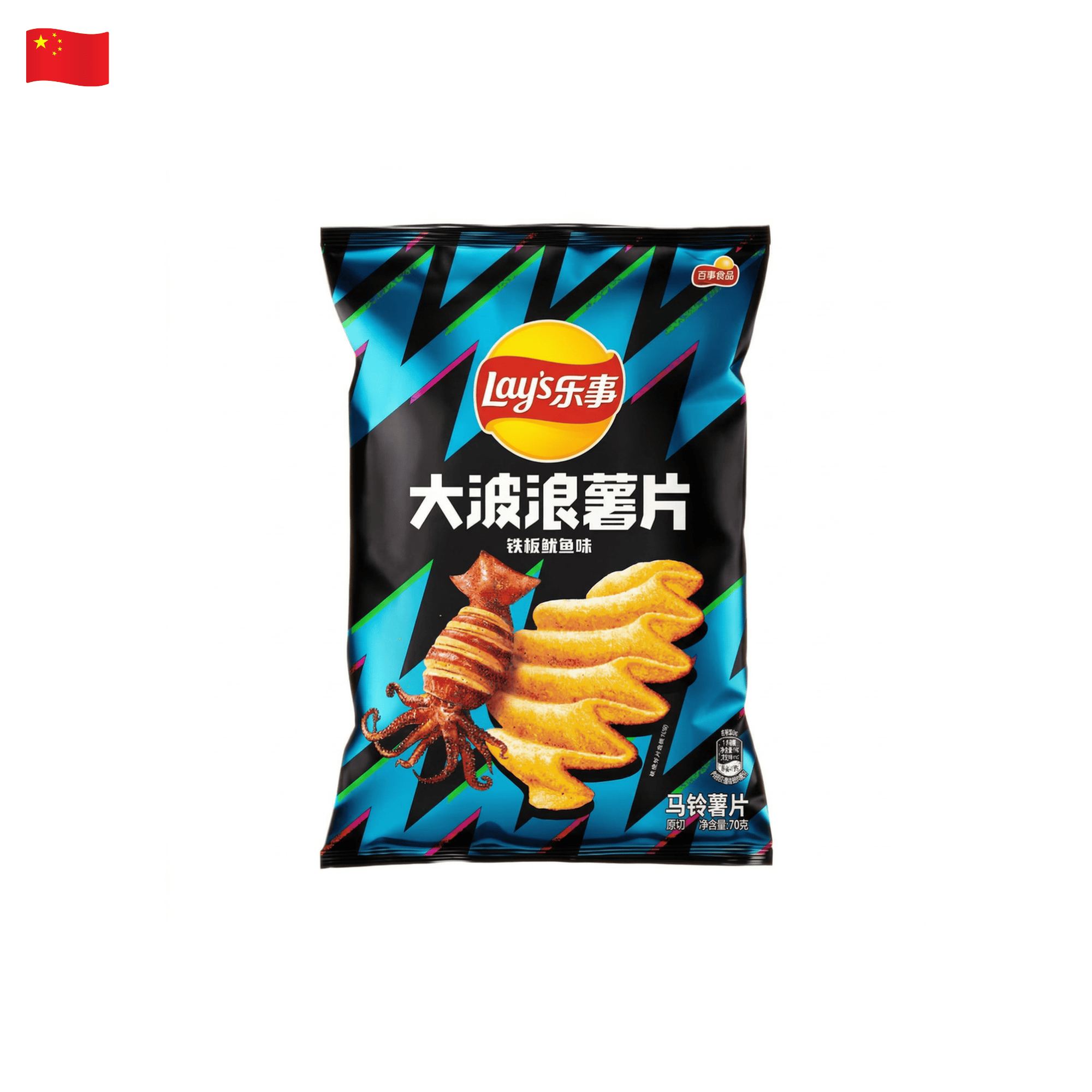 Lay's Crinkle Cut Potato Chips Grilled Squid Flavor 70 g