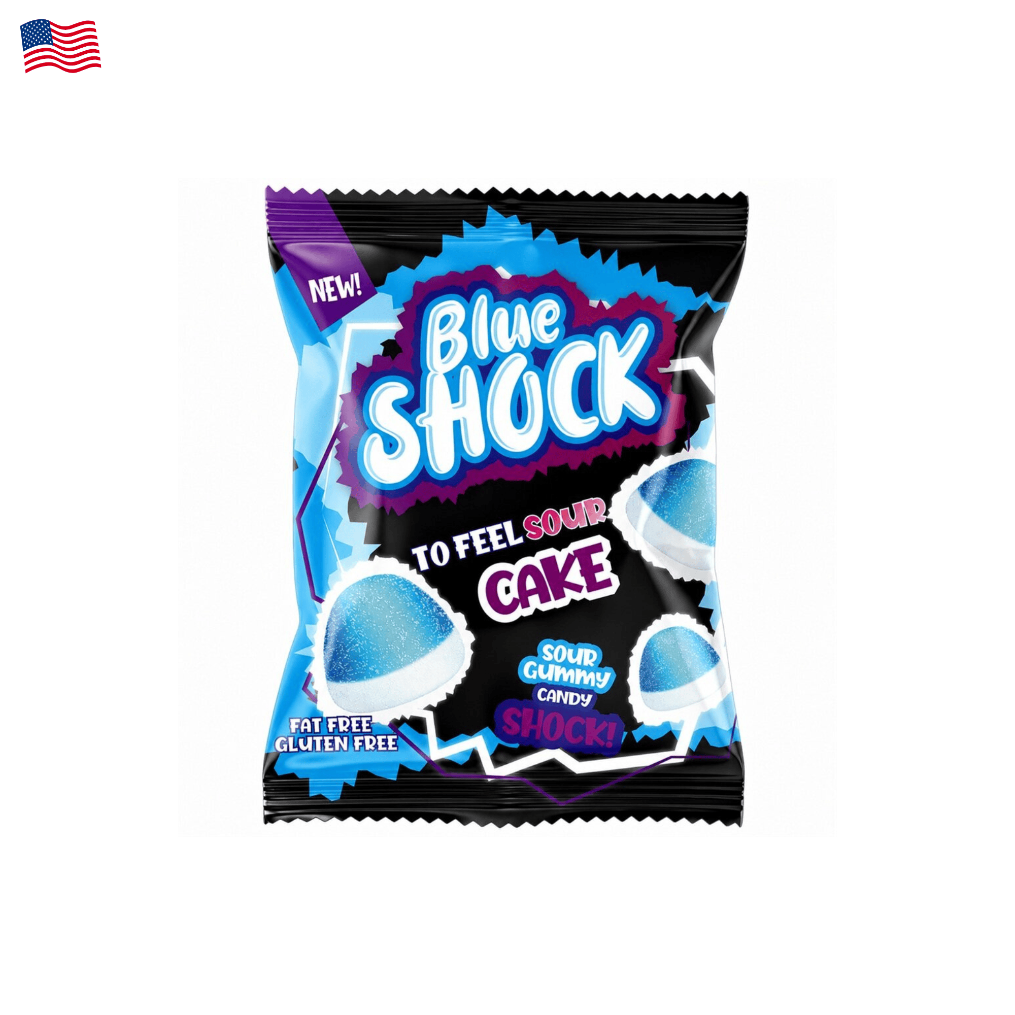 Blue Shock Sour Cake 80g