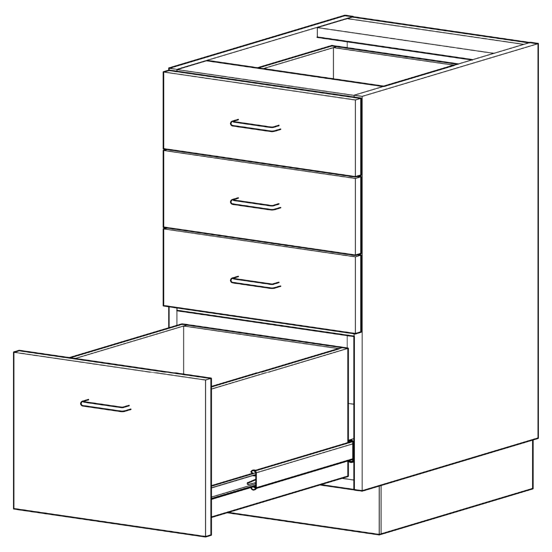 Luxe Casework Veterinary Base Cabinet 
