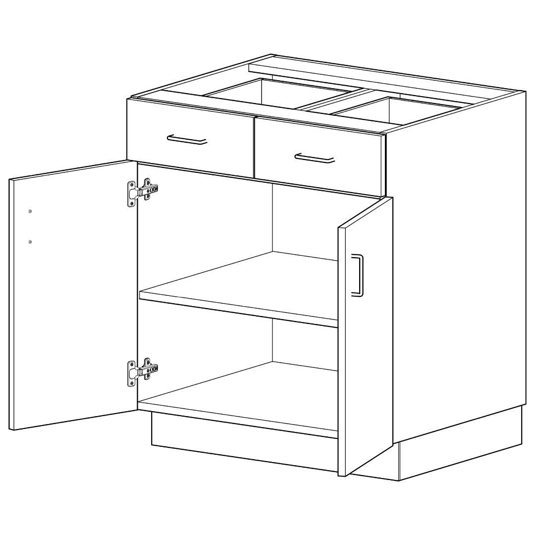 Luxe Casework Base Veterinary Cabinets