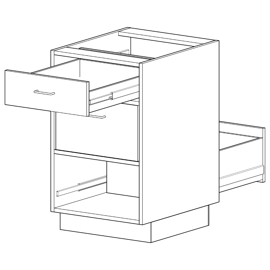 Luxe Casework Base Veterinary Cabinets