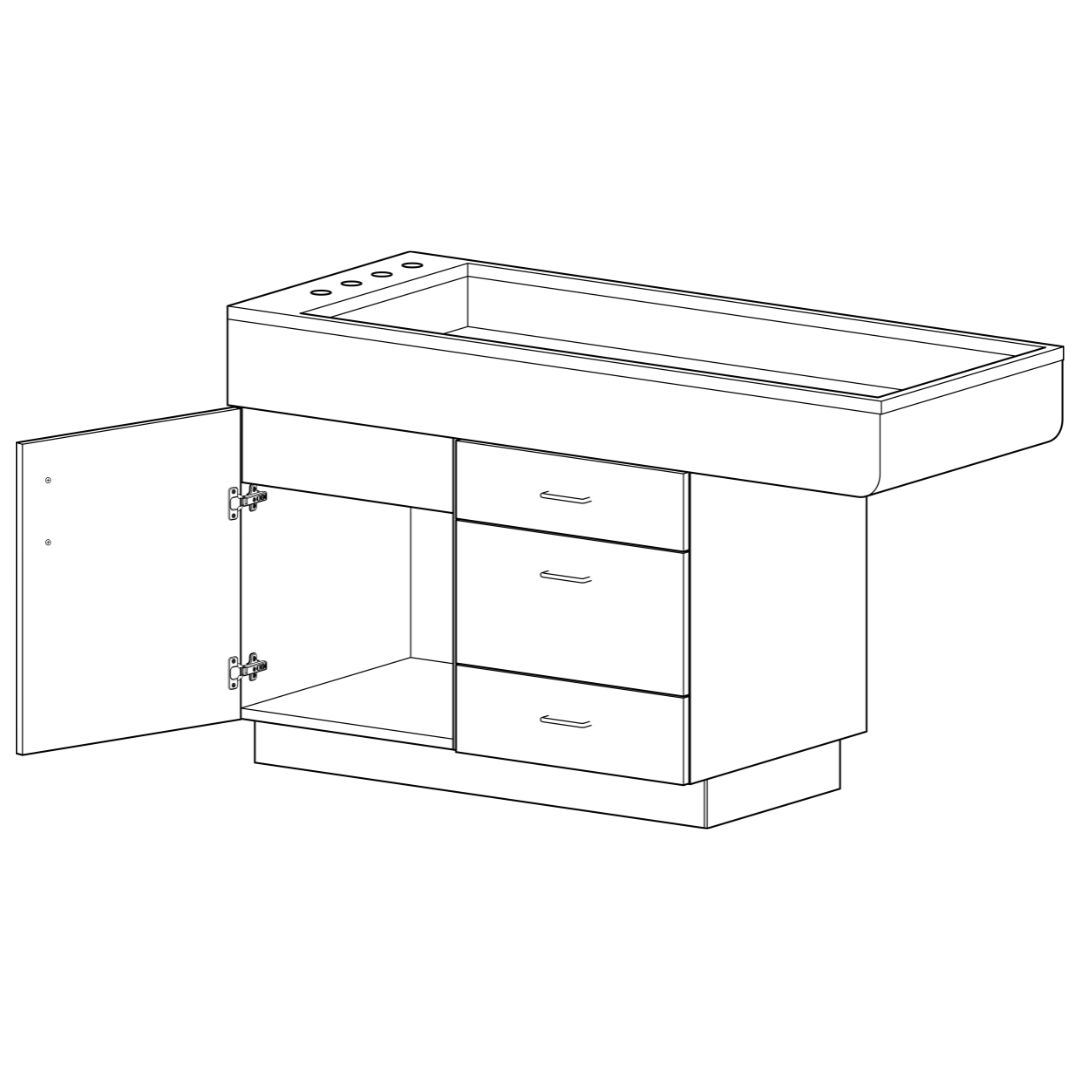 Luxe Casework Base Veterinary Cabinets