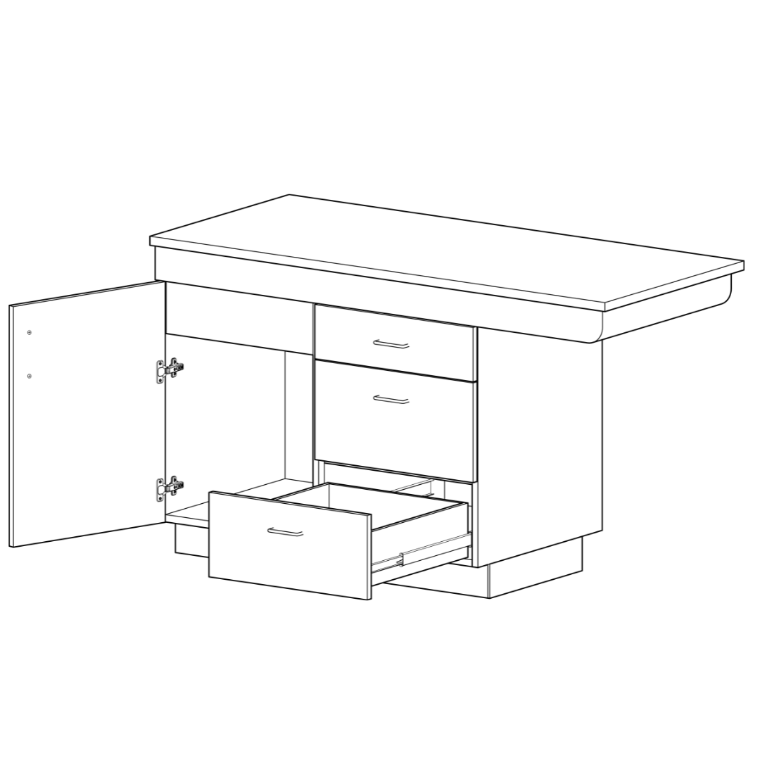 Luxe Casework Base Veterinary Cabinets