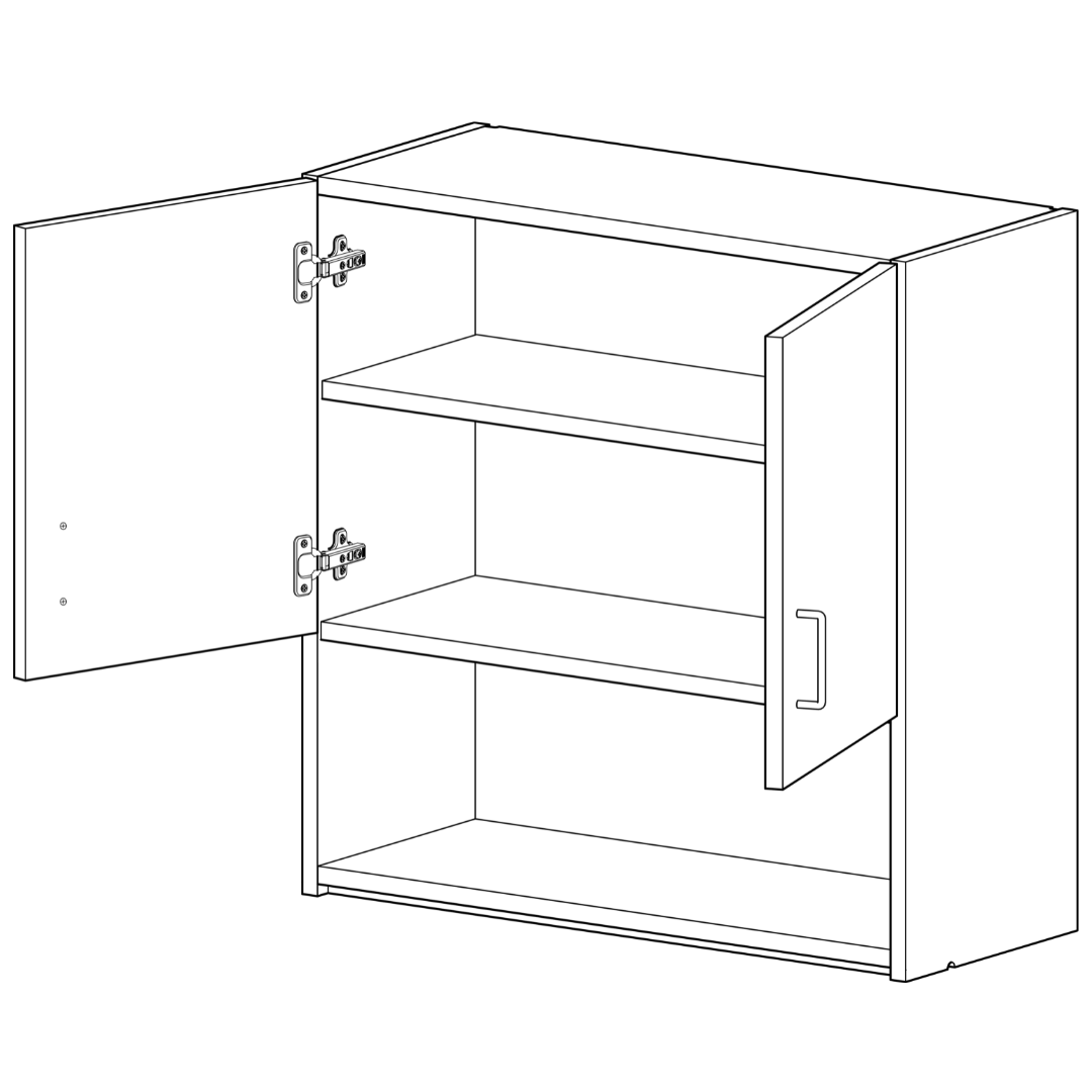 Luxe Casework Wall Mounted Veterinary Cabinets