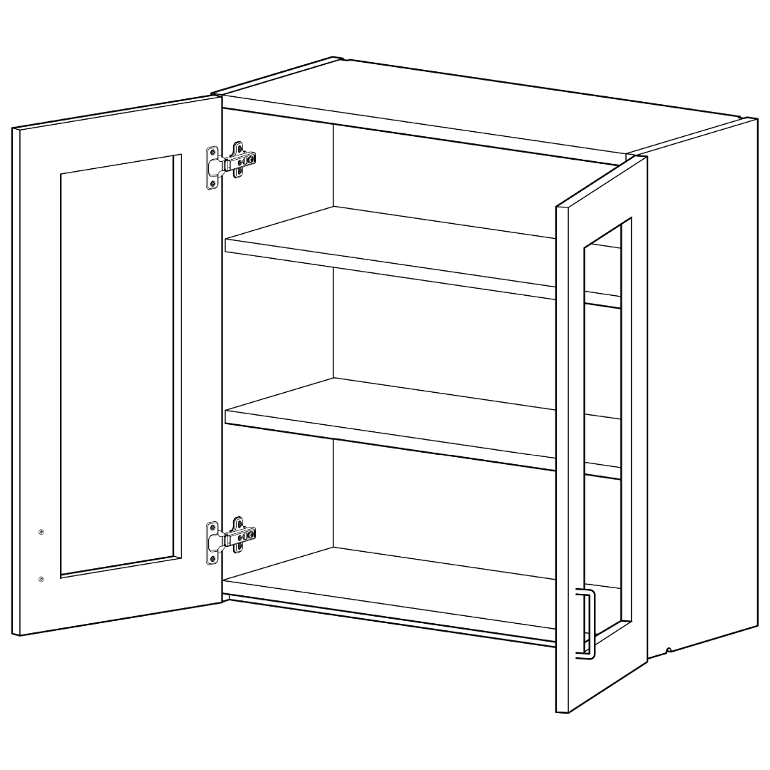 Luxe Casework Wall Mounted Veterinary Cabinets