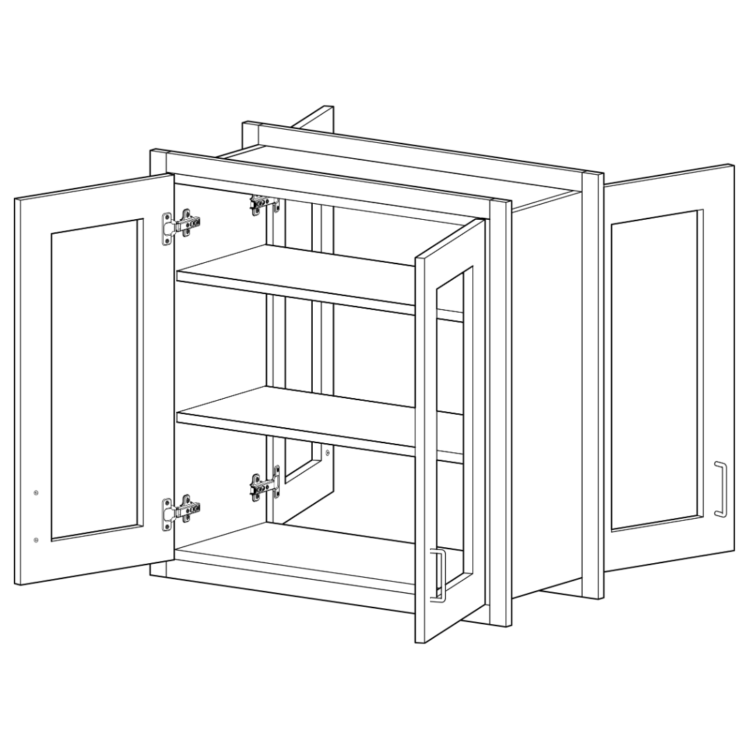 Luxe Casework Wall Mounted Veterinary Cabinets