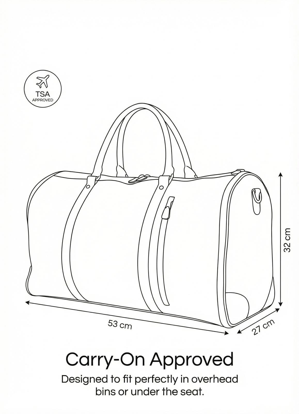Luxe MegaBag sizing guide
