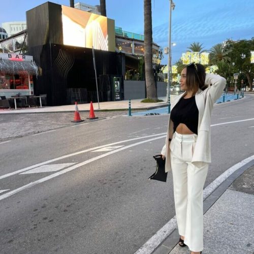 Conjunto blazer y pantalon Nisi