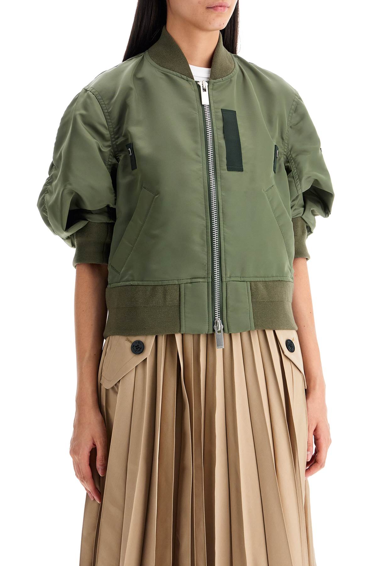 Sacai short-sleeved bomber - Lux Exposé