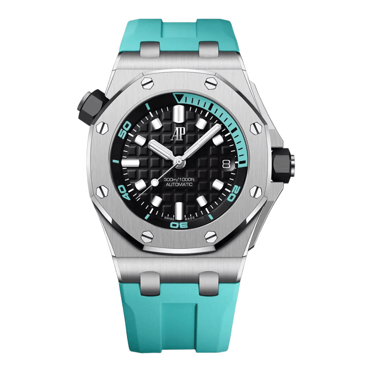 Audemars Piguet Royal Oak Offshore Diver 15720ST.OO.A355CA.01 Black Dial Super Clone 1:1 Replica Watch 42MM -【APSF】Cal.4308 Movement