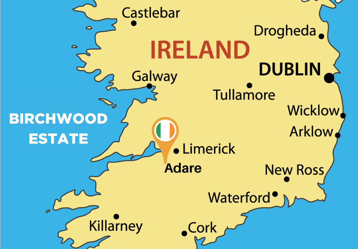 Ireland Birchwood Estate Luxury Escapes Birchwood Adare Map 
