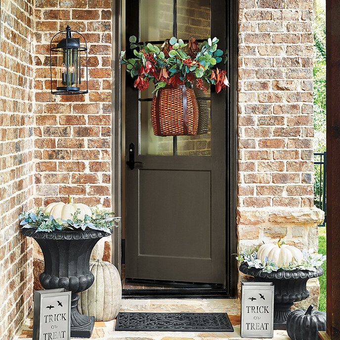 main door fall decor
