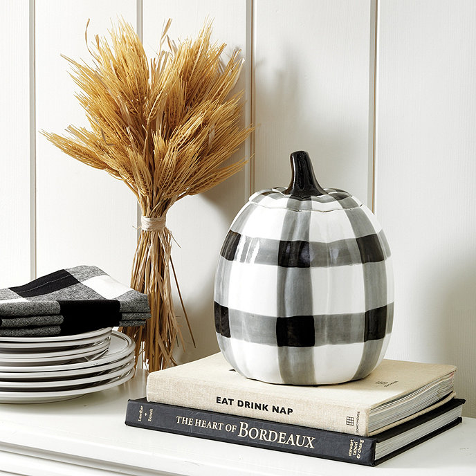 Plaid Pumpkin by Ballard Designs