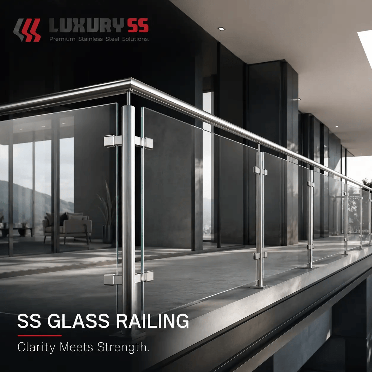 Stainless Steel Glass Railing
