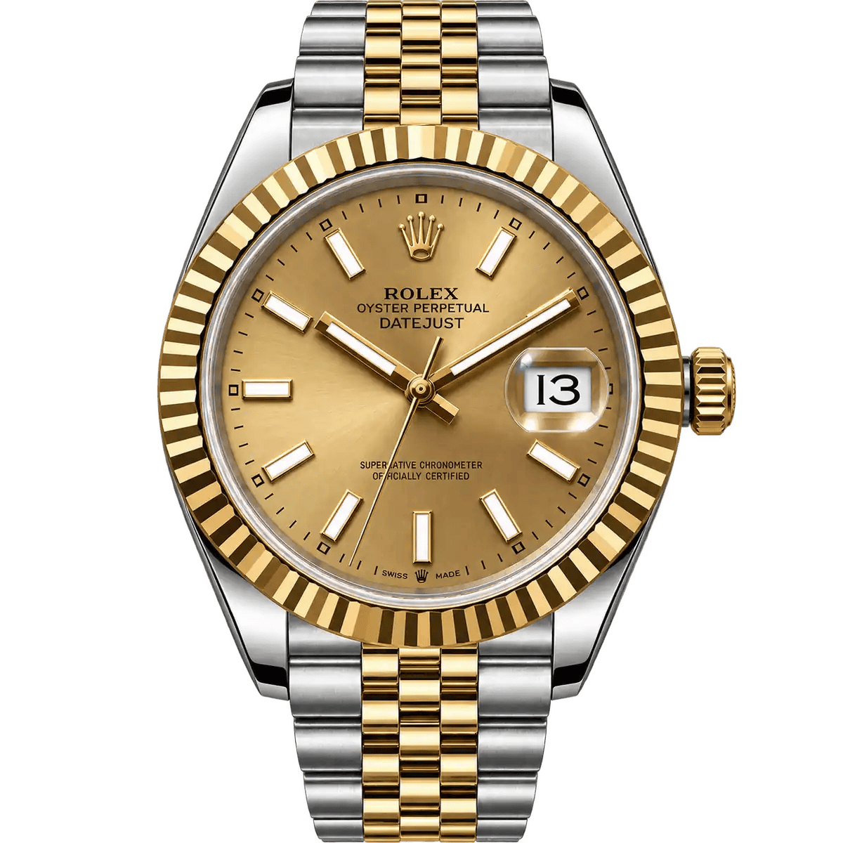 Rolex- Date-Just 126333- Gold Dial
