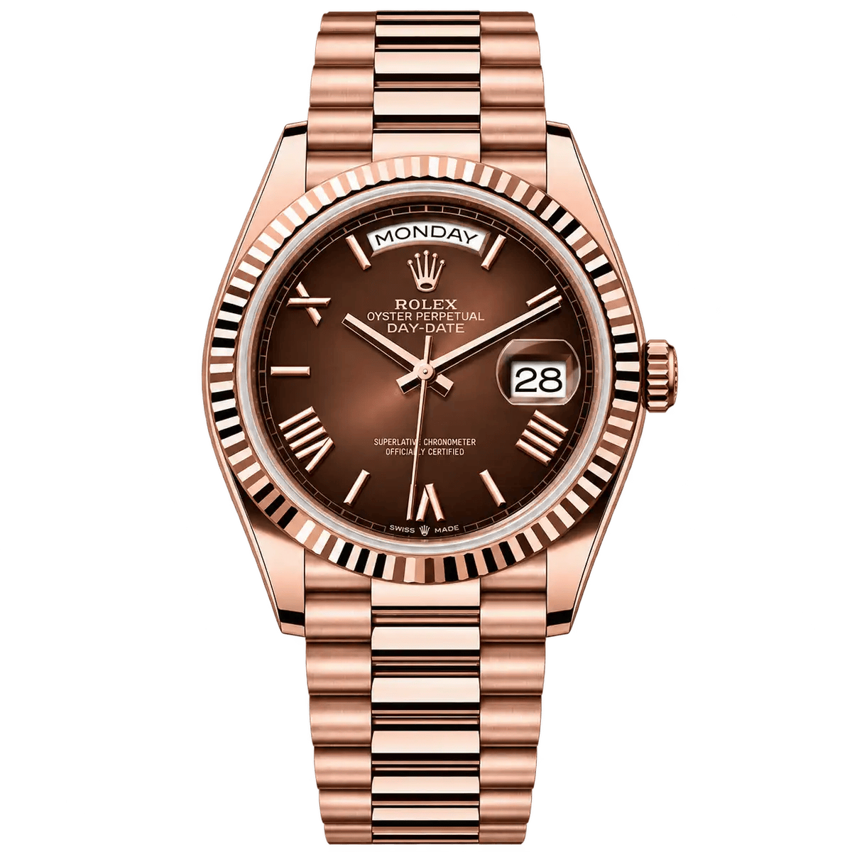 Rolex- Day-Date A2836- Brown Dial Roman Marker