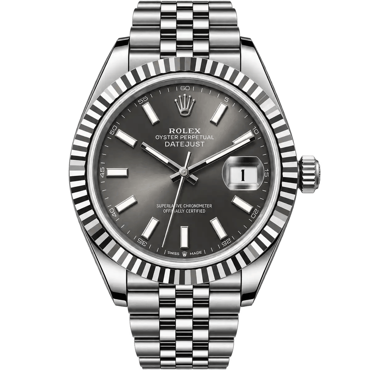 Rolex- Date Just 126334- Gray Dial