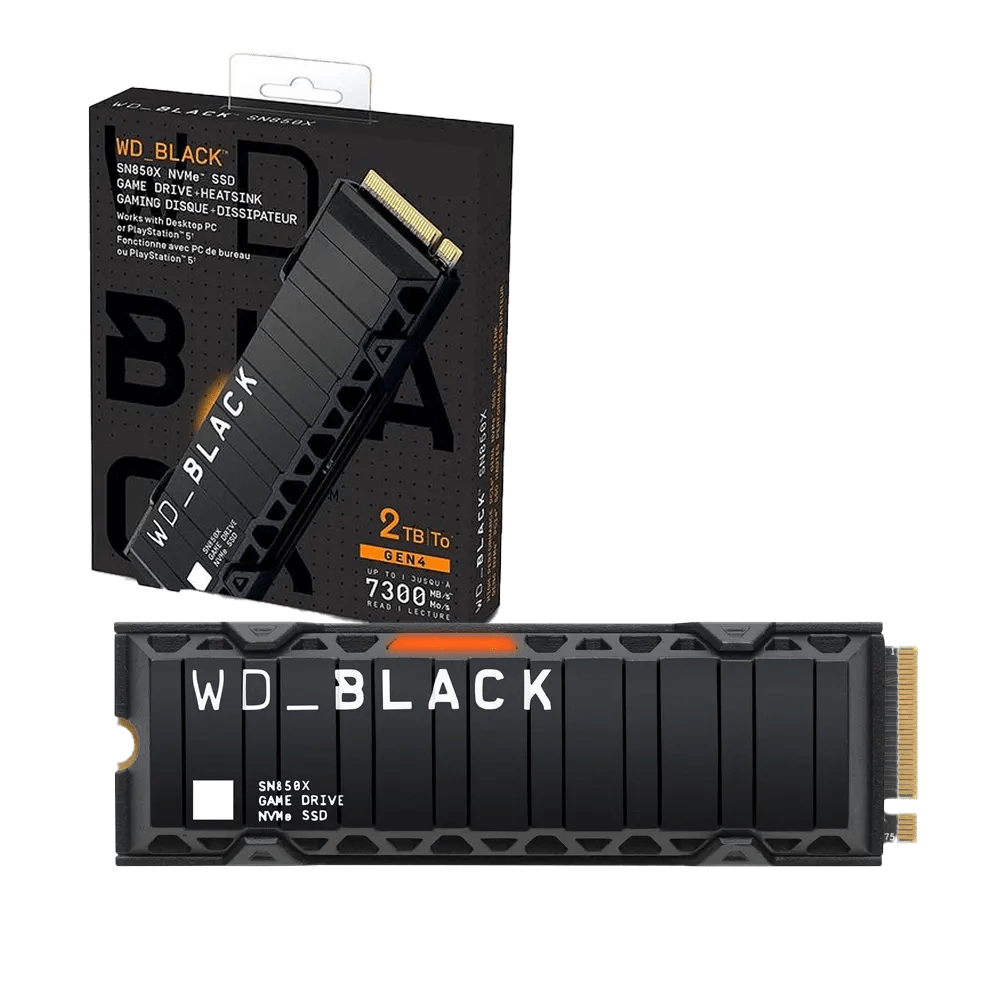 M.2 2TB WD Black SN850X NVMe PCIe 4.0 with Heatsink