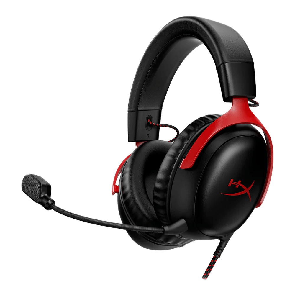 HP HyperX Cloud III Gaming Headset Wired /7.1 Sound/Over-Ear - black/red 727A9AA