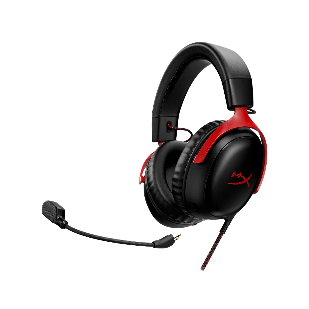 HP HyperX Cloud III Gaming Headset Wired /7.1 Sound/Over-Ear - black/red 727A9AA