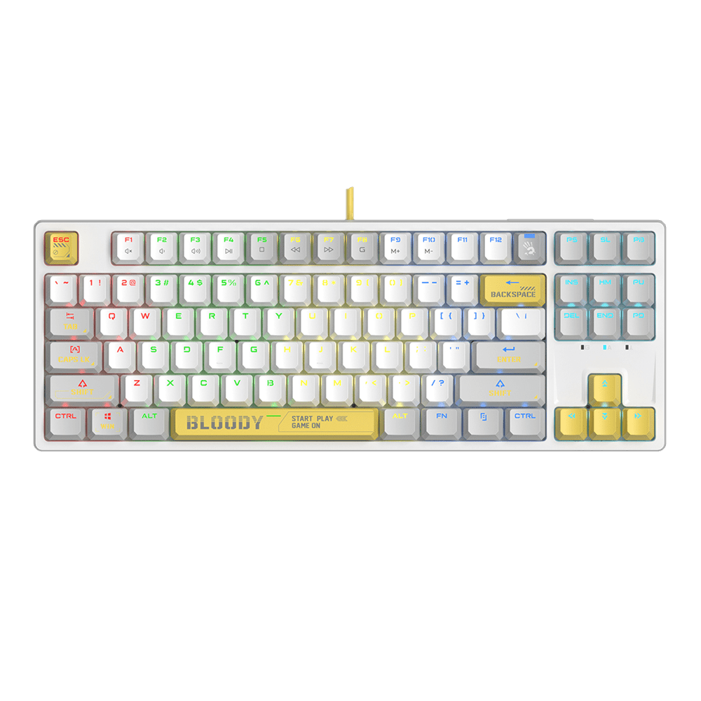 Bloody S87 LIME Gaming RGB Mechanical | 87% RED Plus Switches