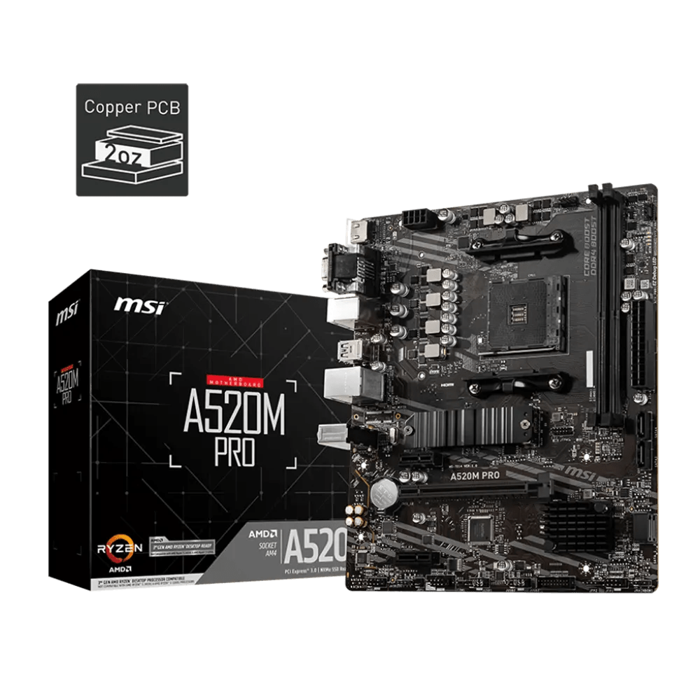 MSI A520M Pro AMD AM4 m-ATX | Gaming
