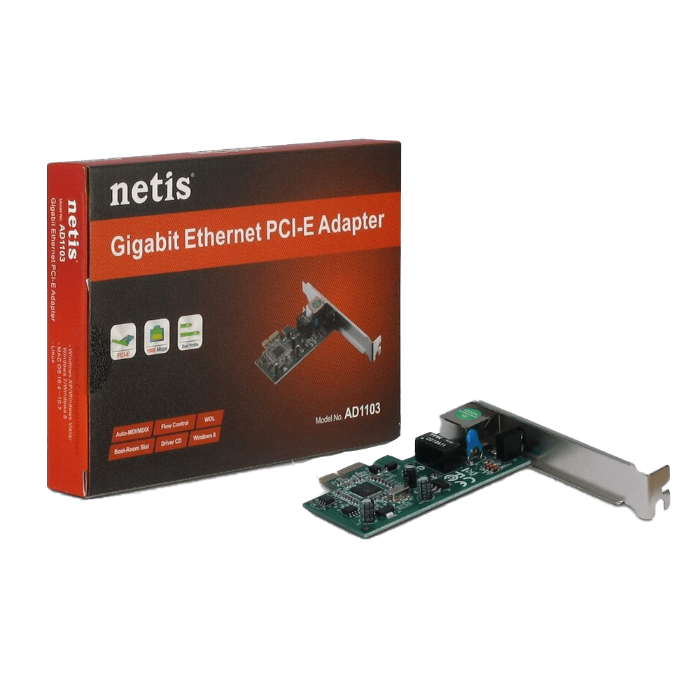 Netis Gigabit Ethernet PCIe x1 Adapter AD1103