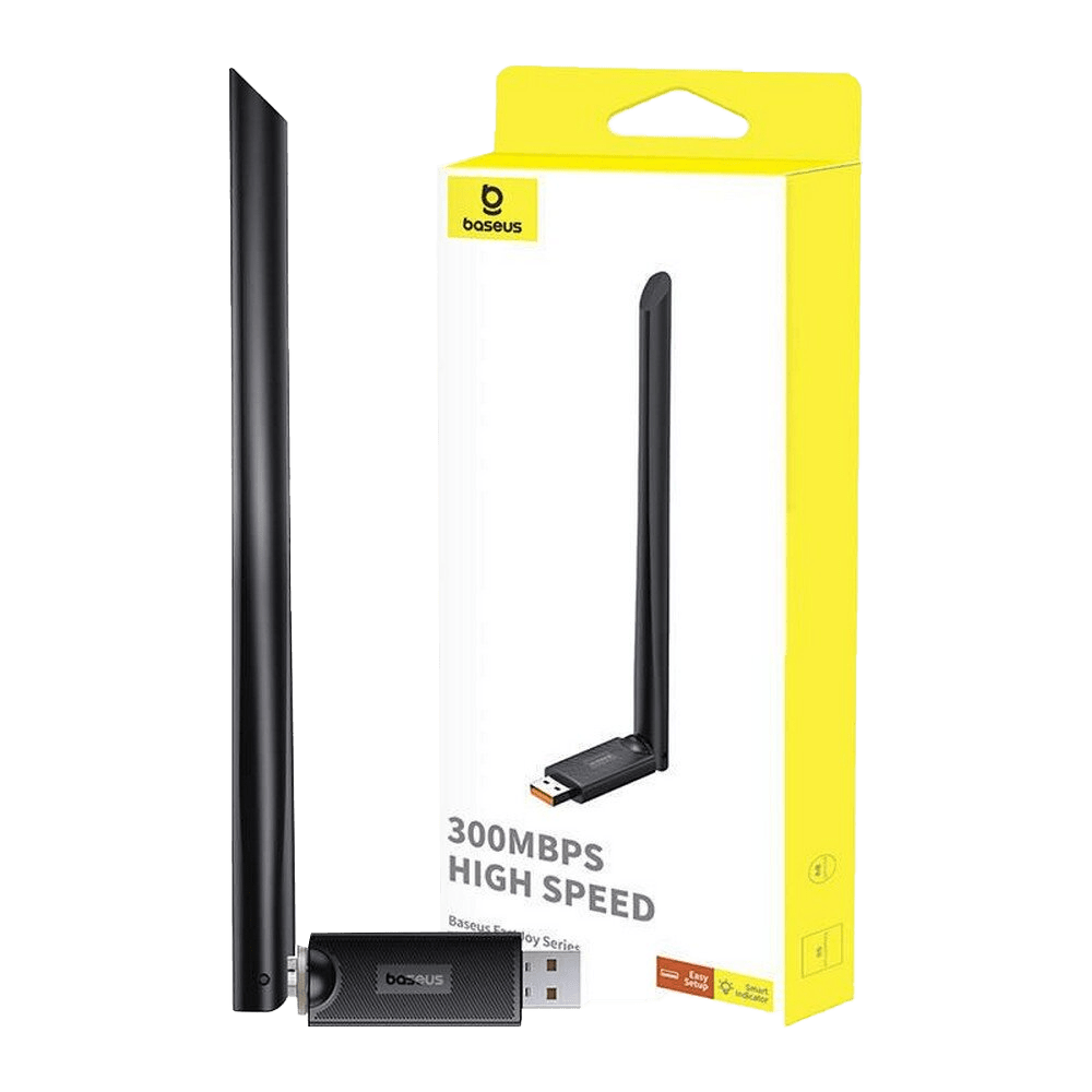 Baseus WIFI 300MBPS USB Adapter | HighGain Antena BS-OH172