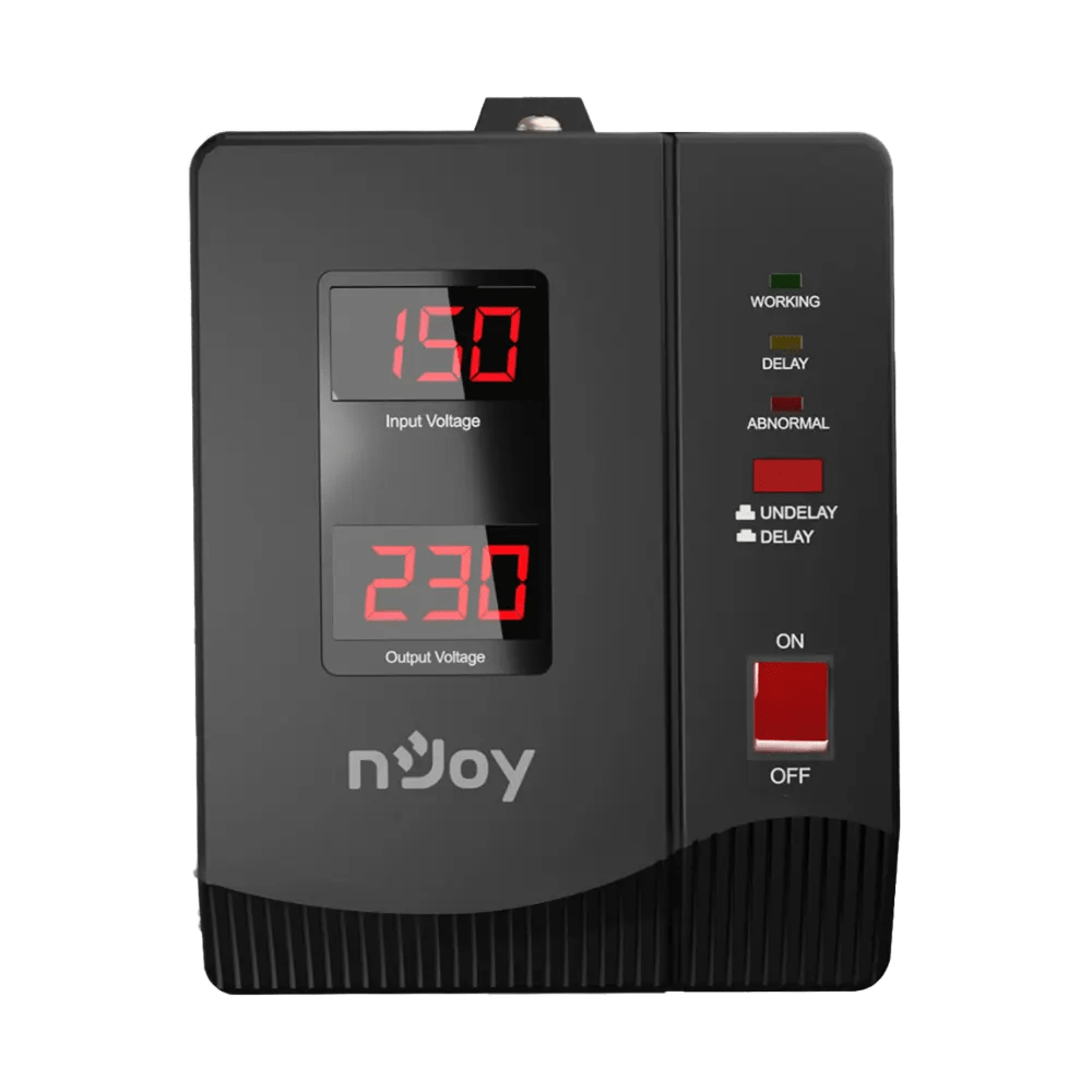 nJow Alvis2000 1200W Automatic Volgate Regulator | 2 Schuko