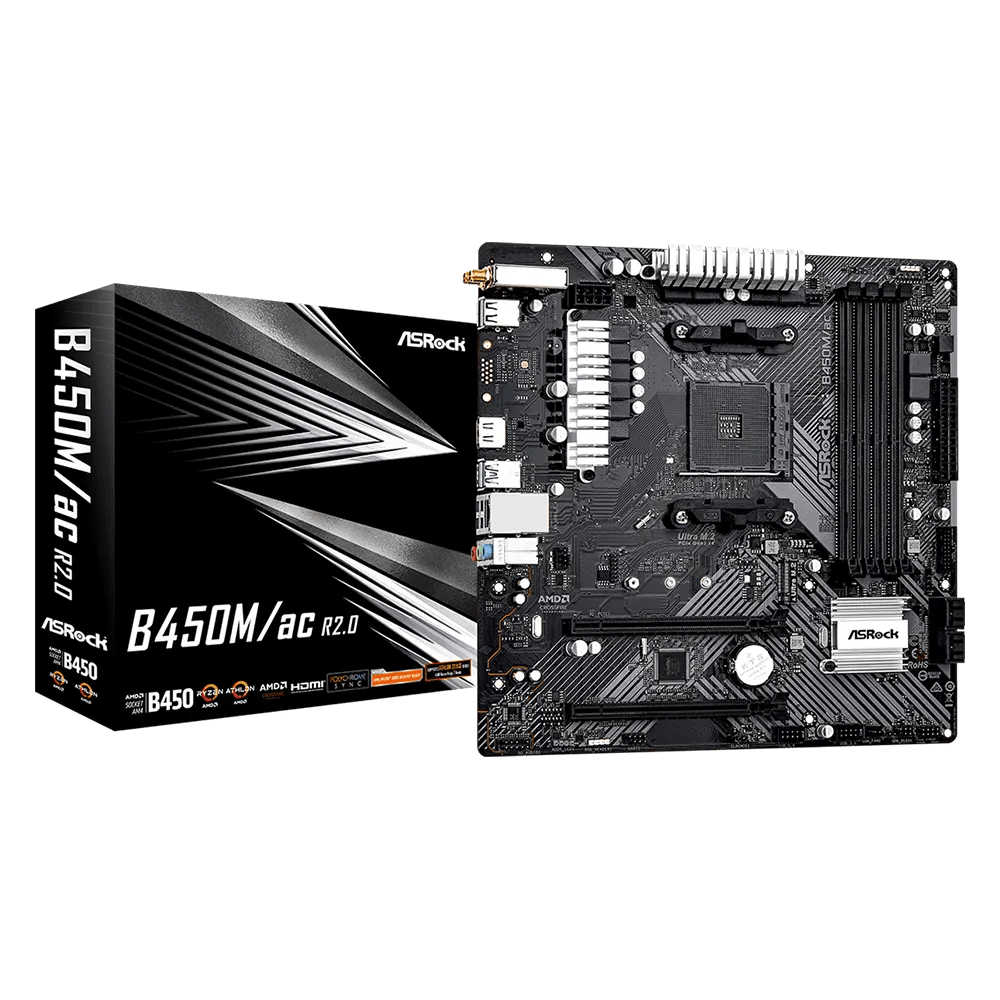 Asrock B450M/AC R2.0 DDR4 AM4 WIFI/BT M-ATX