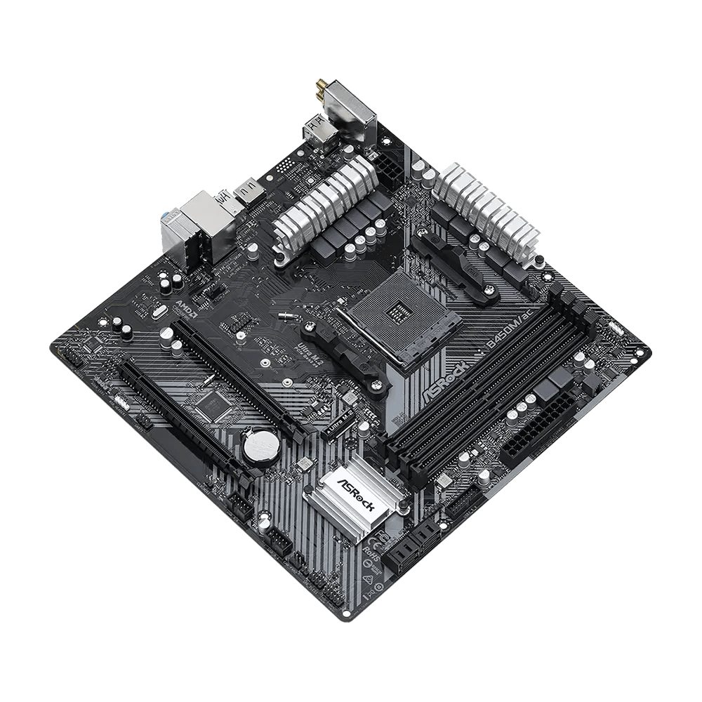 Asrock B450M/AC R2.0 DDR4 AM4 WIFI/BT M-ATX