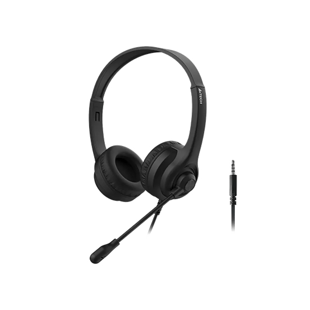 A4Tech HS-8i Stereo Headset Black | Jack 3.5mm