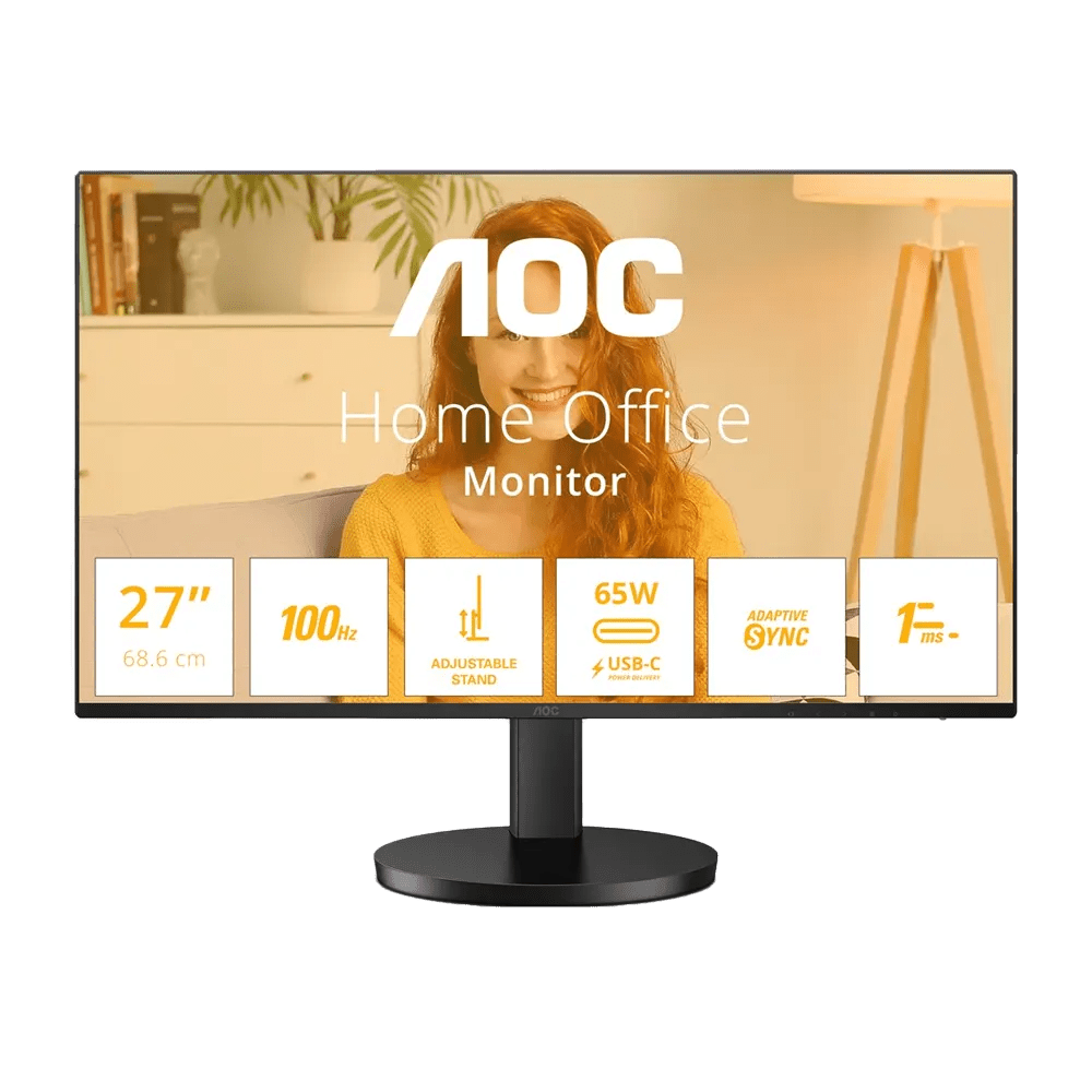 AOC B3 Q27B3CF2 Monitor 27" 2K 1440P USBC PD 65W Black