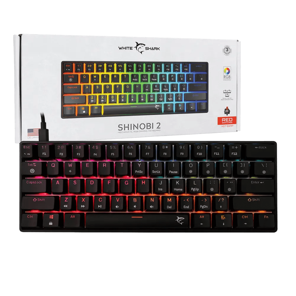 WhiteShark Shinobi 2 RGB Mechanical RedSW