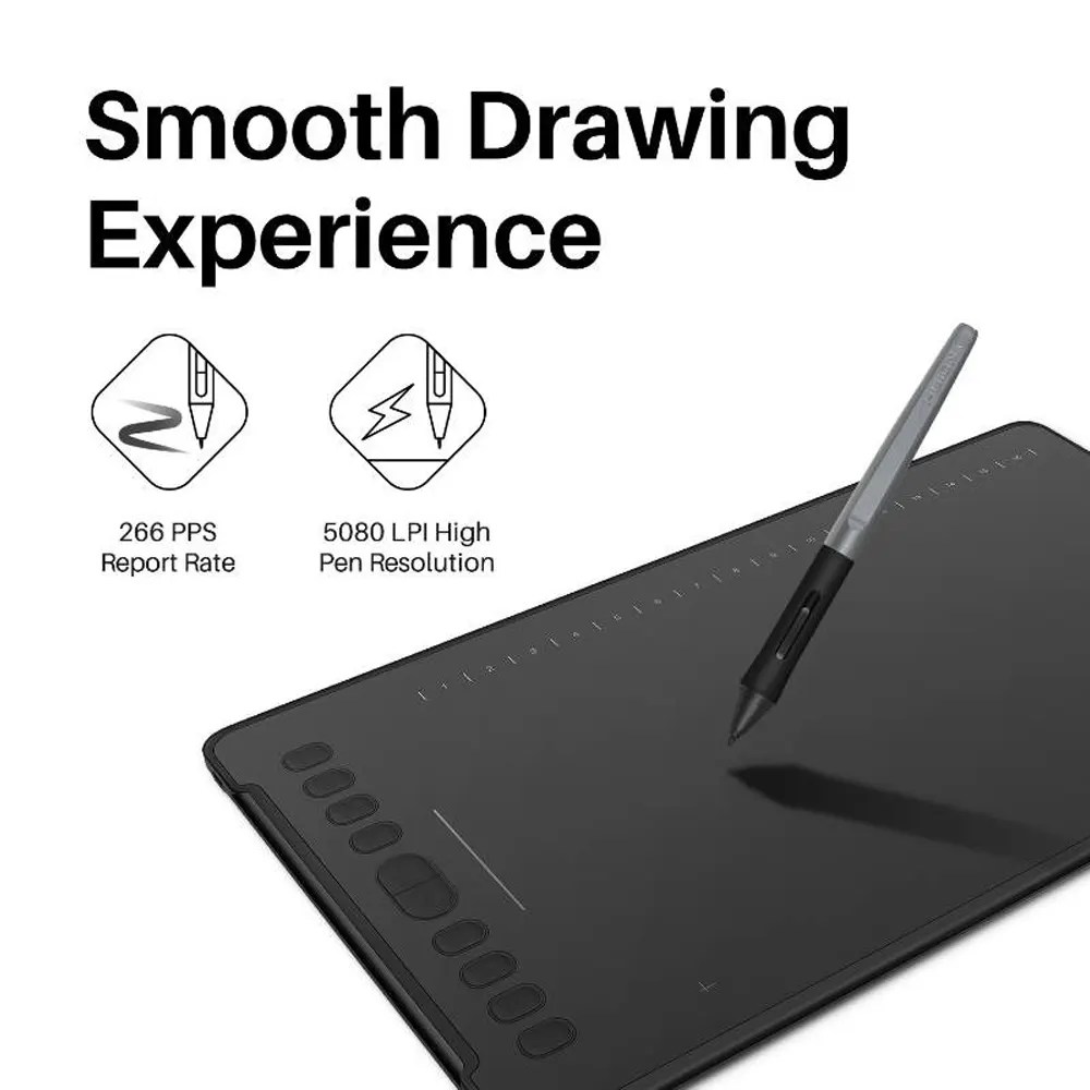 HUION H1161 Digital Drawing & Pen Tablet | Large 28x17.5CM - Figura 2