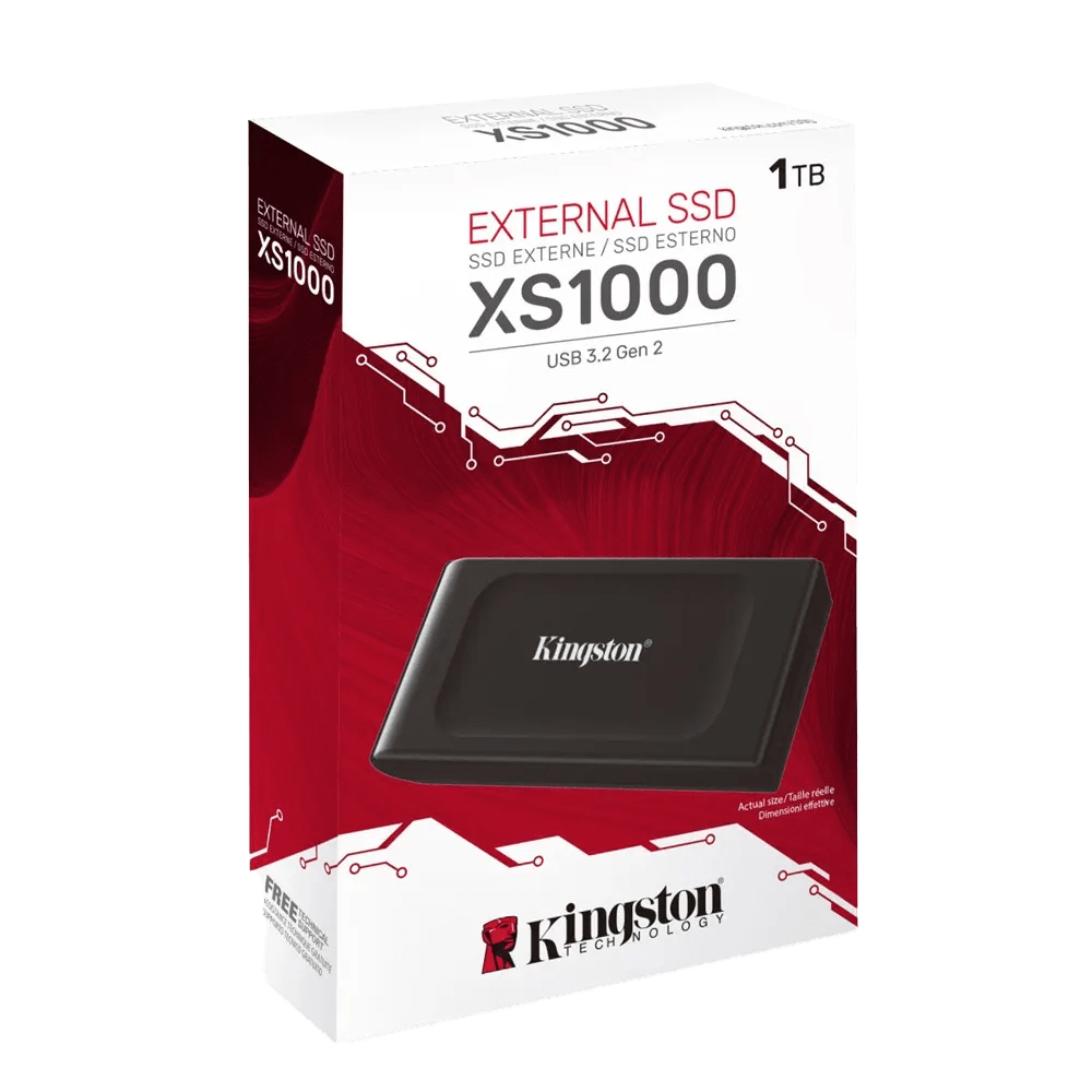 Kingston 1TB XS1000 External SSD USB 3.2 Gen 2 1GBs
