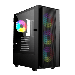 GEMBIRD FORNAX 4000 ARGB Mesh ATX | Black
