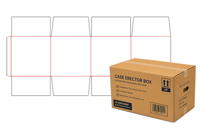 Case erector box