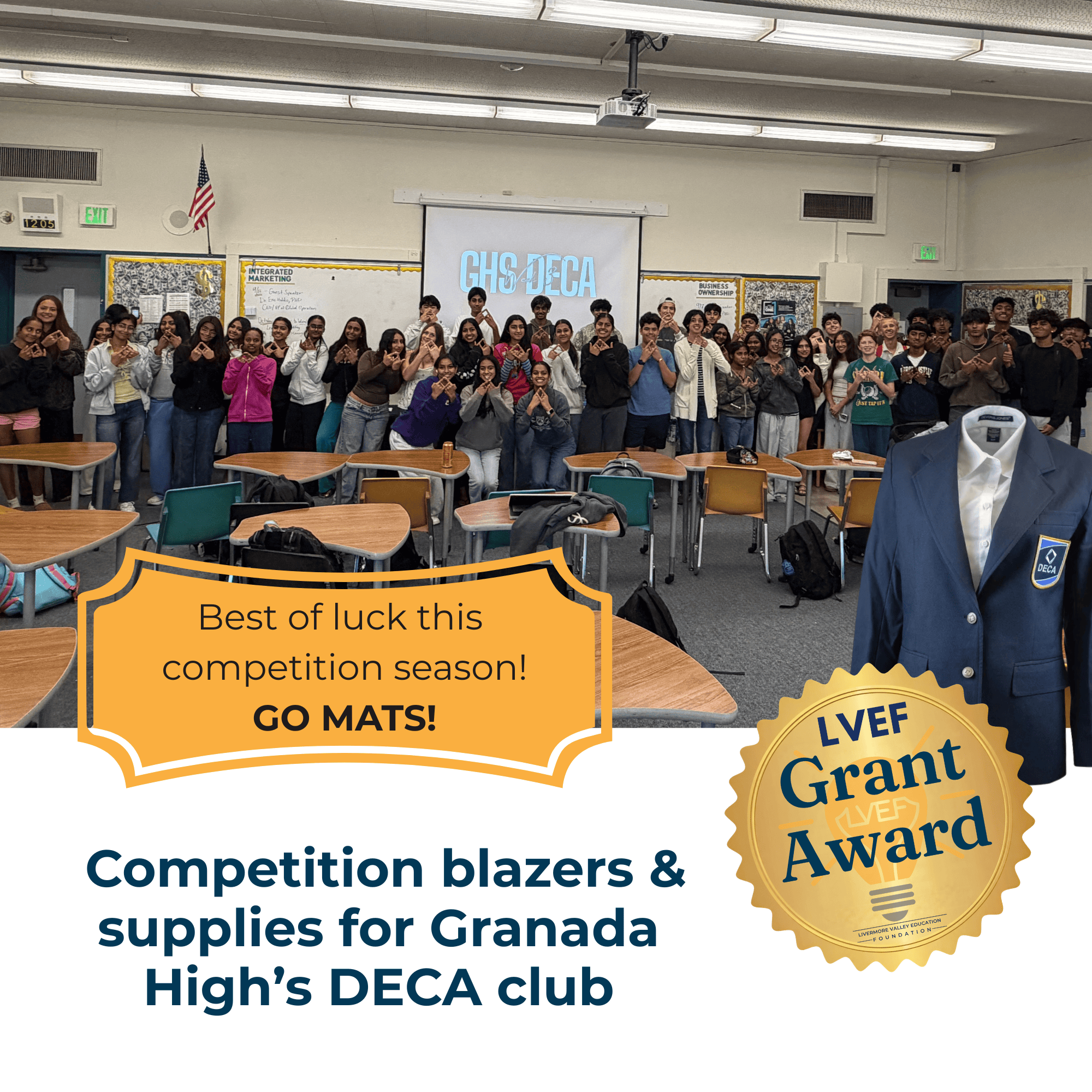 DECA club at lunchtime meeting