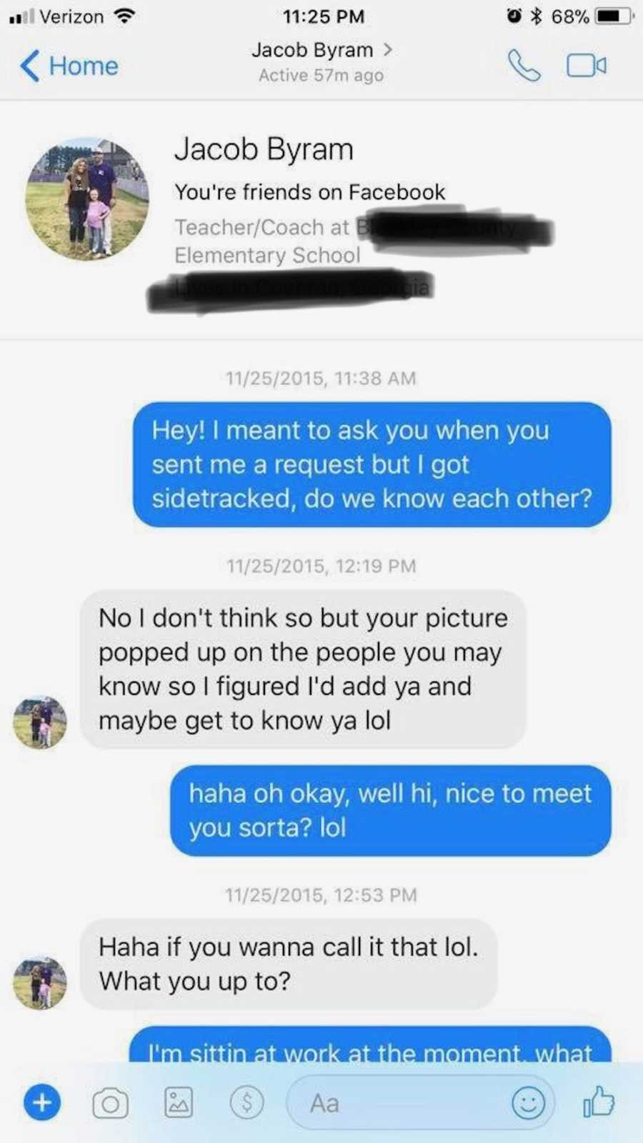 Do we know each other?' I remembered the mystery guy’s friend request. I  was SO nervous.': Single mom meets man of her dreams, he adopts daughter  after ‘blossoming’ relationship, ‘He hasn’t left’ –