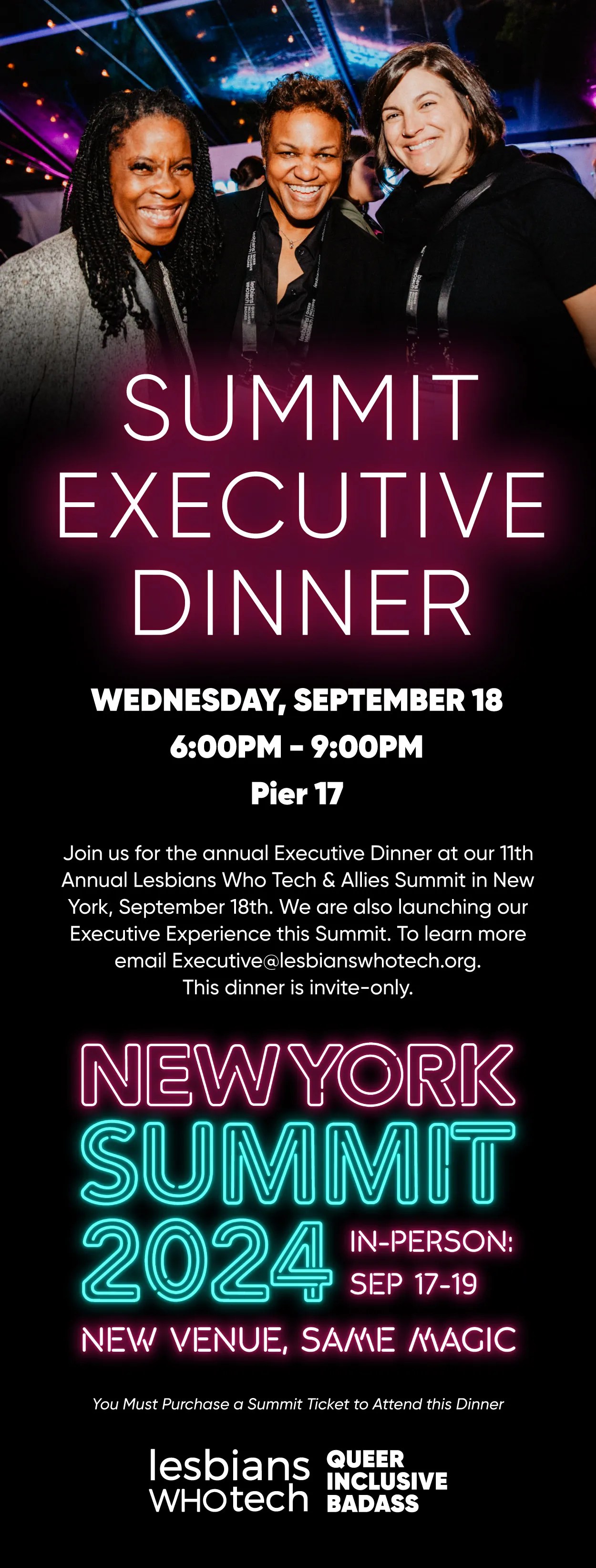 New York Summit 2024 Executive Dinner Invite