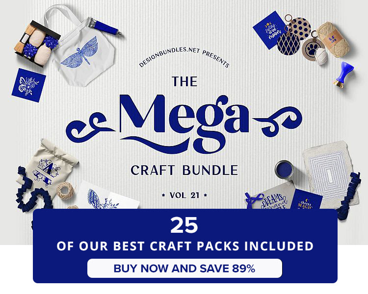 The mega svg bundle is here! Designbundles The Mega Craft Bundle Volume 21 Lydia Watts