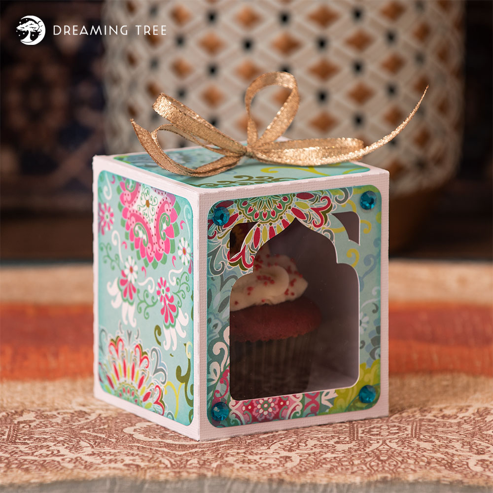 Download Dreaming Tree Fancy Cupcake Treat Box Svg Freebie Lydia Watts