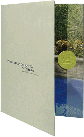 landscape corporate folder open