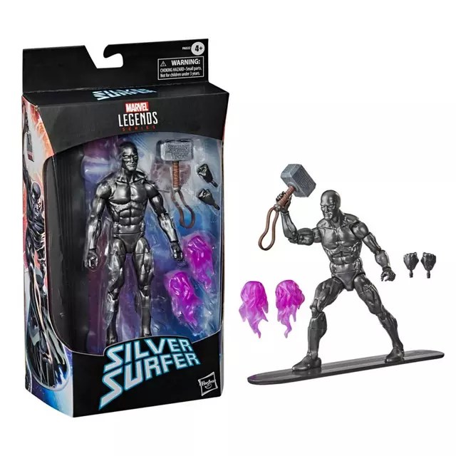 returning marvel legends silver surfer -front package